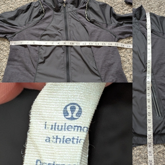 Lululemon Run Nothin But Run Black Zip Up Lightweight Exercise Workout Jacket 8 - Picture 10 of 10